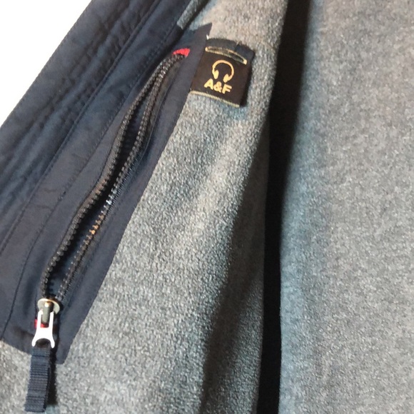 Abercrombie Vintage AF Performance Ski Jacket Mens Medium Blue Yellow Heavy Coat - Picture 13 of 17